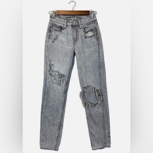 American Eagle Outfitters Gray Straight Leg Jeans